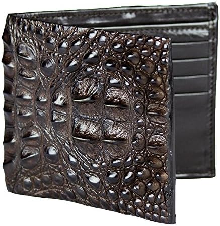 Handmade Brown Hornback Alligator Wallet