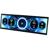 VSDISPLAY 14.5'' 2560x720 2K IPS Monitor PC Case Screen Stretched Bar LCD | for Computer PC Case GPU CPU Secondary Display,Supports Type C Video Input
