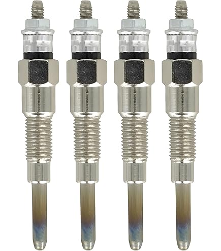 thumbnail image 2 of XYZIL 4x Glow Plugs 15221-65510 Compatible With Kubota V1402, V1702, V1902 Engines & M Series Tractors 2 of 10