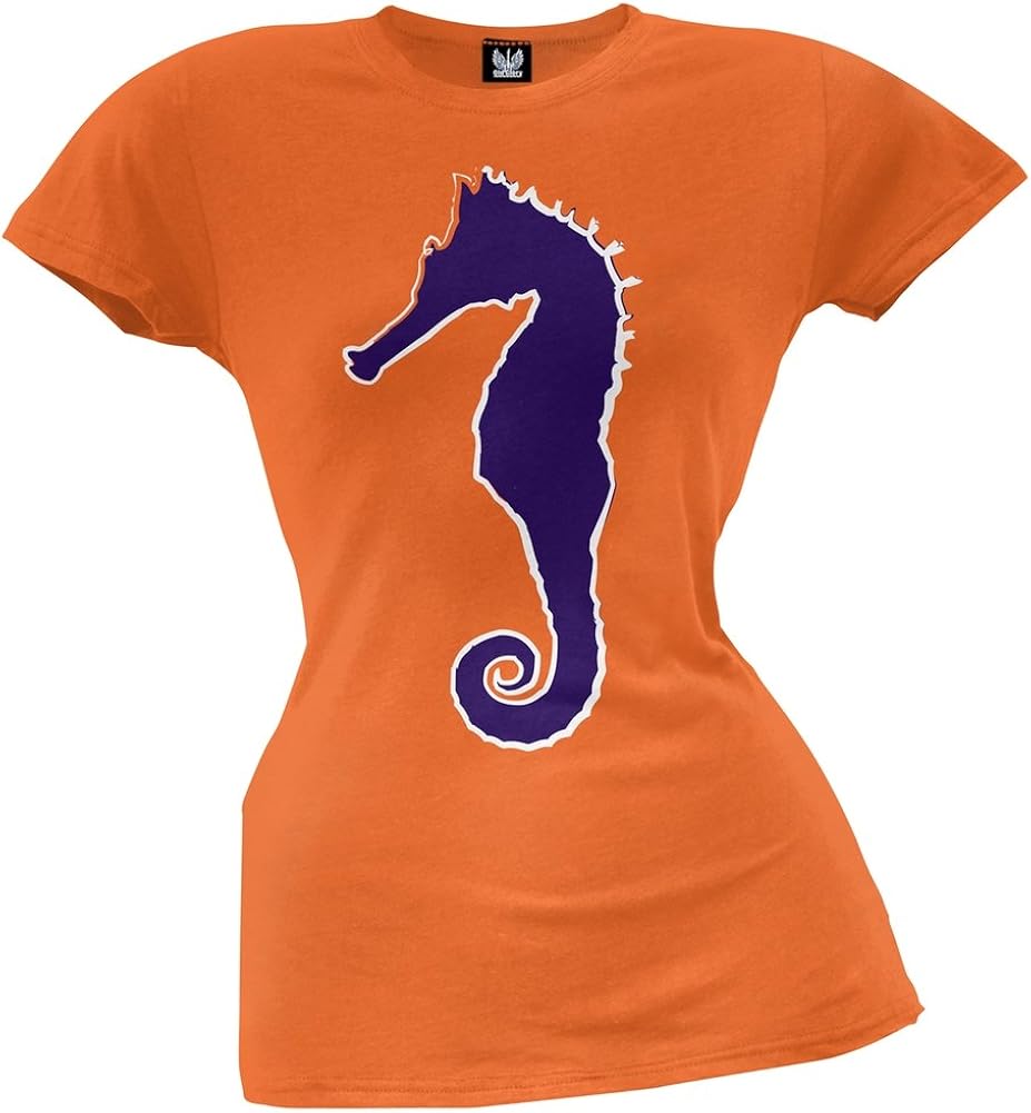 Seahorse Juniors Orange TShirt Clothing