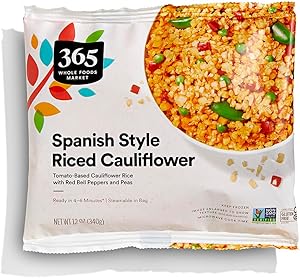 365 By Whole Foods Market, Spanish-Inspired Frozen Cauliflower Rice, 12 Ounce