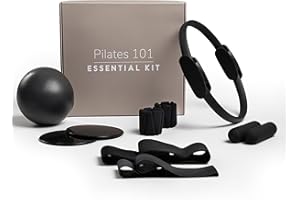 Pilates 101 Essential Pilates Kit & Equipment — Pilates Ring, Mini Ball, Resistance Bands, Hand Weights, Adjustable Ankle & W
