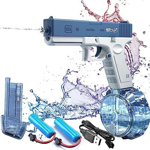 Electric Water Gun, 2023 Latest and Coolest, Rechargeable Water Blaster