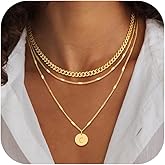 Layered Initial Necklaces for Women 14K Gold Plated Letter A-Z Pendant Necklace Cute Choker Necklace for Women Stackable Necklaces Name Necklaces Jewelry Gifts for Women Trendy