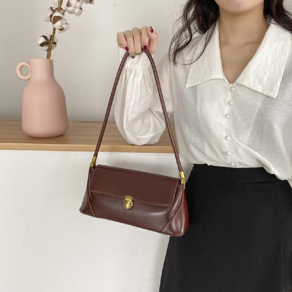 zhongningyifeng Women's Handbag, Small, Shoulder Bag, Leather, Water Repellent, Lightweight, Horizontal, Compact, Formal Bag