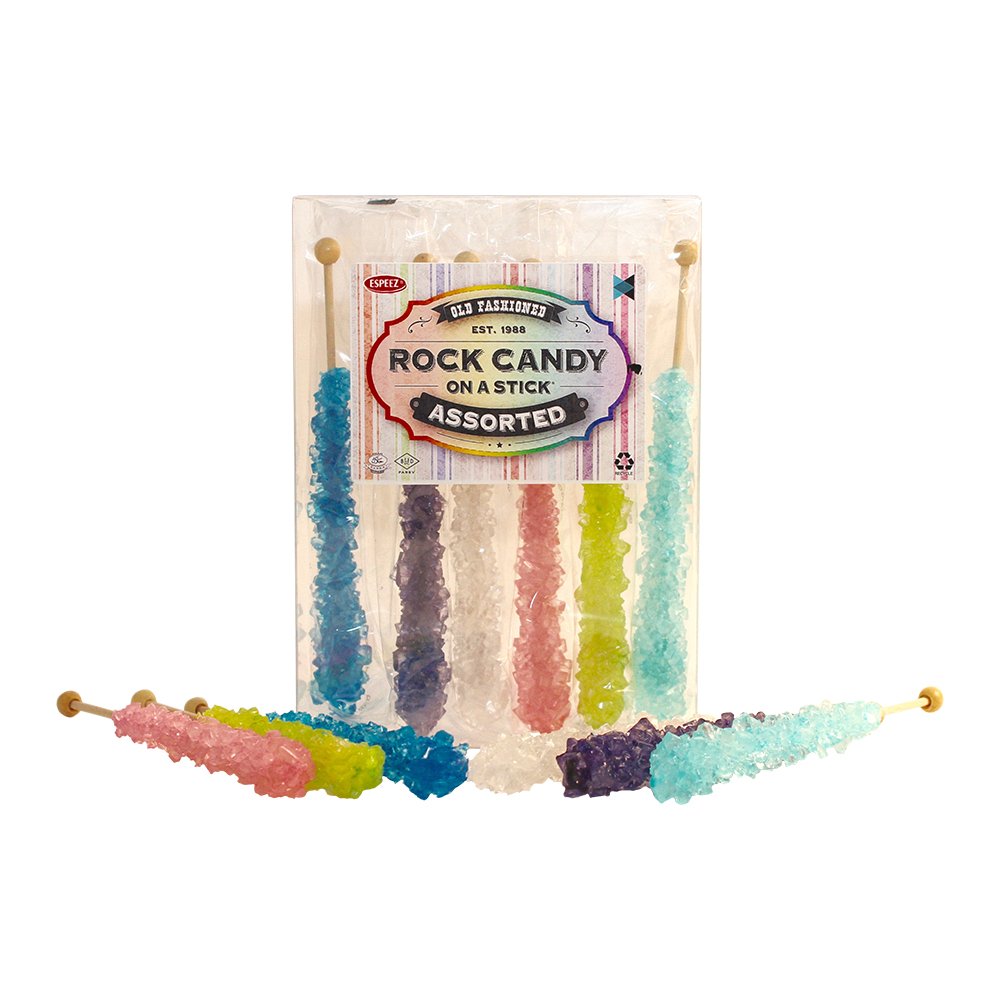 Rock Candy Swizzle Sticks Rock Candy Sticks 6 Sticks (Assorted
