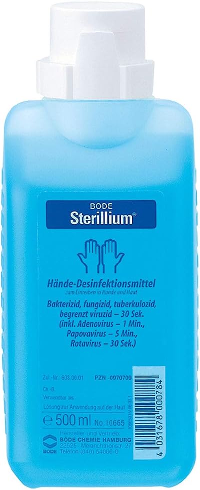 Winware Sterillium Hand Disinfectant 500ml Propanol Based Kills Bacteria Skin