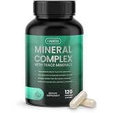 ADEO2 - Premium Blend of 52 Trace Minerals Complex with Essential Minerals in Chelated Form &ndash; All Natural and 100% Organic - 120 Capsules - Full Spectrum Ionic Mineral Blend - Safe for Women and Men