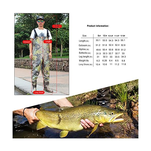 Sougayilang-Boot-Foot-Chest-Waders-Waterproof-Fishing-Hunting-Boot-Waders
