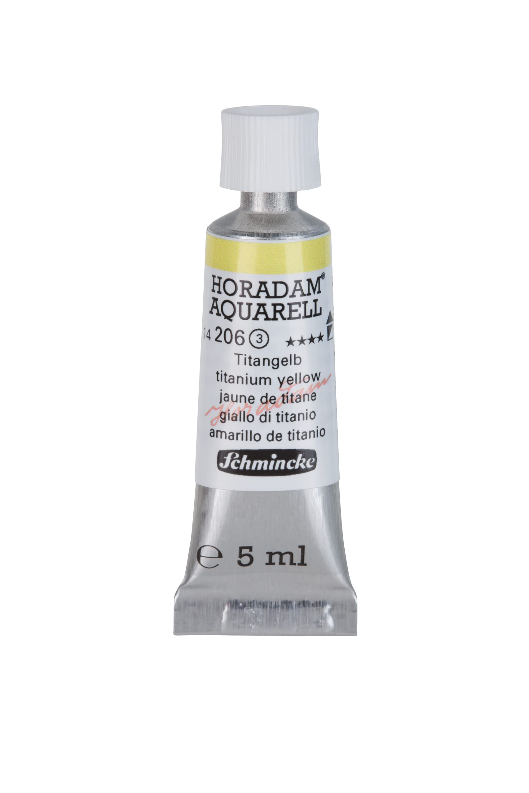 Schmincke - HORADAM® AQUARELL - finest artists' watercolours, titanium yellow - 5 ml — image 1