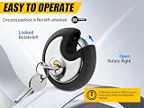 DAYGOS 70mm Stainless Disc Padlock with 3 Keys Weatherproof Heavy Duty view 7