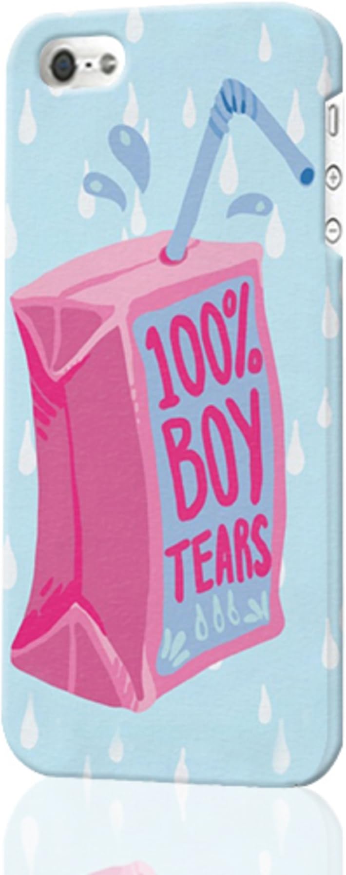 100% Boy Tears Pattern Image - Protective 3d Rough Case Cover - Hard Plastic 3D Case - For iPhone 5 5S