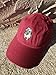 TheMonsta Pug Style Dad Hat Washed Cotton Polo Baseball Cap (Burgundy)