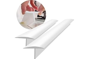 KindGa Stove Gap Covers, Silicone Counter Gap Filler for Stove, 30 Inches for 0.2-1 inch Gap,Seal Spills between Appliances Countertop Furniture Stoves Ovens(Set of 2, White)