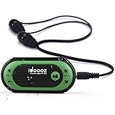 Waterproof MP3 Player, idoooz IPX8 Swimming Music Player with Clip, Underwater Music Player with Headphones for Swimming, Running Jogging (Includes Underwater Headphones)