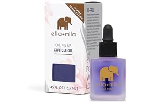 ella+mila Premium Cuticle Oil for Nail Growth - Fingernail Care Treatment with Lavender & Vitamin E - Strengthening Nail Oil for Damaged Fingernails - Natural Cuticle Moisturizer (0.45 fl oz)