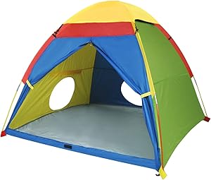 MountRhino Kids Play Tent & Playhouse,Kids Pop Up Tent, Children Camping Playhouse, Indoor/Outdoor Children Playhouse for Boys Girls, Large Space& Rainbow Color – 60”x60”x47” (Large Space)