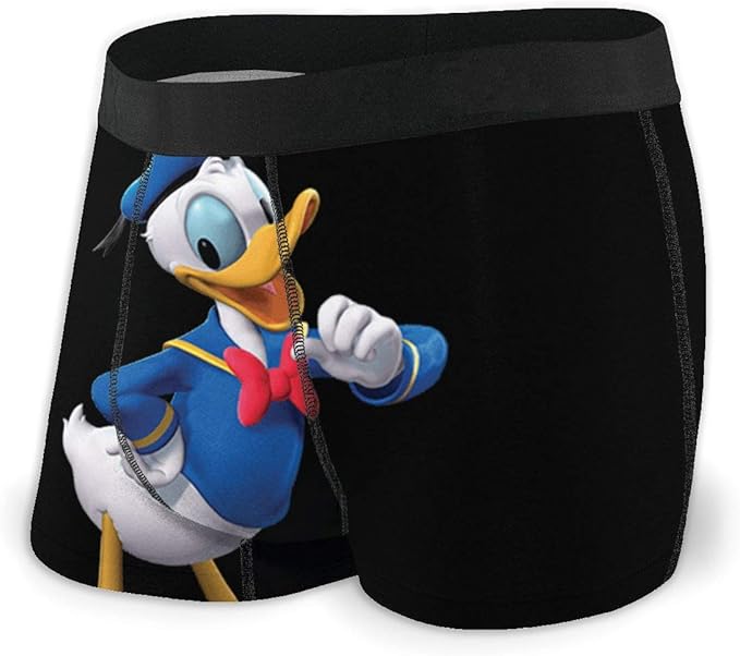 GTTYFH Daily Men's Boxer Briefs,Laughable Donald Duck Fashionable Three