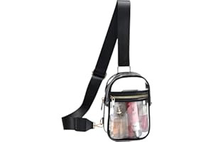 Armiwiin Clear Bag Stadium Approved, Clear Sling Bag for Women Clear Purse for Concerts Sports Events Festivals