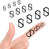 12Pcs 3Size Necklace Shortener Clasp Double Opening Lobster Clasp, Stainless Steel S Lock Chain Shortener for Necklace Clip Jewelry Connectors(Black)