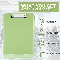 Sooez Clipboards with Storage, High Capacity Clip
