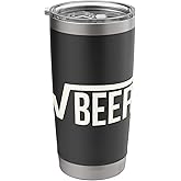 Root Beer (Square Root of Beer) Math Joke Gift Stainless Steel Insulated Tumbler