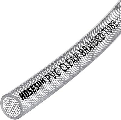 AP Automotive 10mm ID PVC Braided Hose 3m Reinforced Water Air Oil Gas