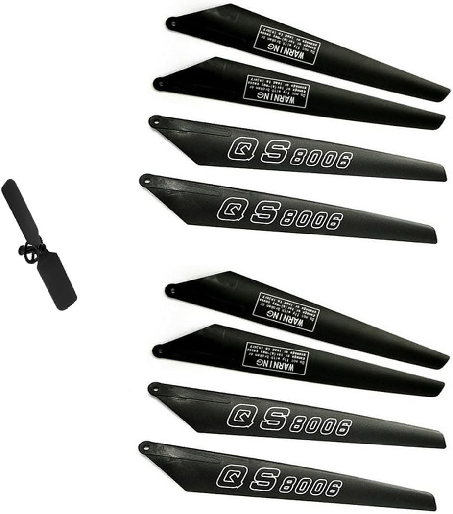 NiGHT LiONS TECH 53" GT QS8006 Quick Wear Spare Parts Tail Blade and 2 set main blade Rc helicopter