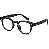 Johnny Depp Round Glasses for Women Men Vintage Circle Thick Frame Eyeglasses Non Prescription Glasses Clear lens Eyewear