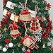 Christmas Tree Ornaments, 12 pcs Value Pack – Hanging Fabric Stocking Decorations, Gift Tags, Holiday Party Decor – Safe & Shatterproof