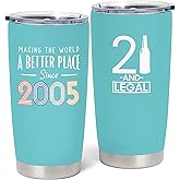 Gtdodcsd 21st Birthday Gifts for Her, 21 Year Old Birthdays Gift for Her, 21st Birthdays Gift for Women Tumbler 20oz