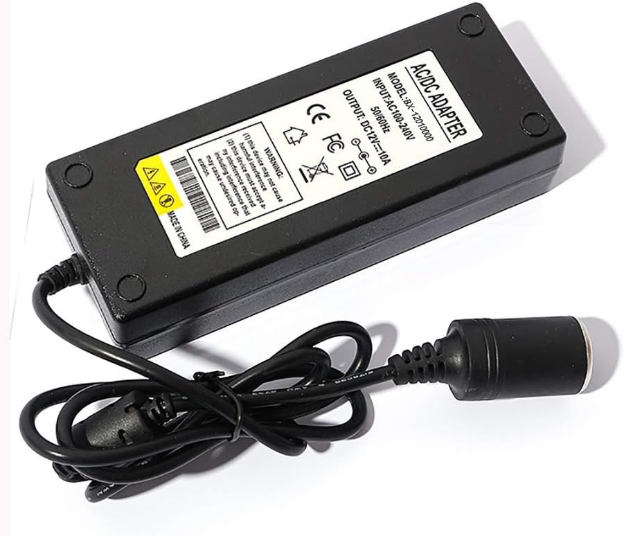 Huixing Power Supply Cigarette Lighter Socket AC to DC Adapter 240V to 12V 10A Car Power Charger Converter (10A) - Image 3