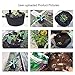 VIVOSUN 5-Pack 2 Gallon Grow Bags Heavy Duty Thickened Nonwoven Fabric Pots with Handles