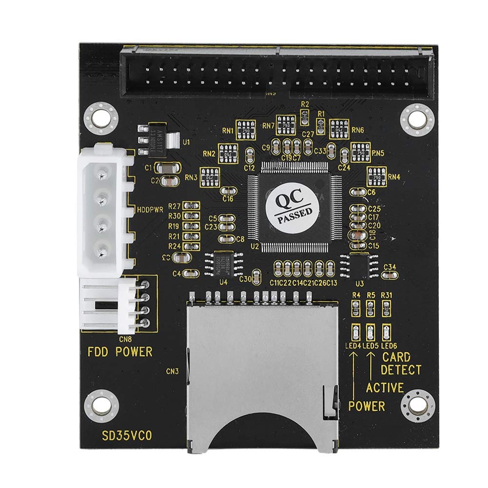 Annadue Micro SD Adapter, Micro SD to IDE Male Adapter, 40Pin, Support Various Modes of Data Transmission, for MMC System Specification 2.0, SD Memory Card 1.0, etc.