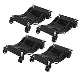 Heavy Duty Car Dolly 4 Pack, 6000 lbs Wheel Dolly
