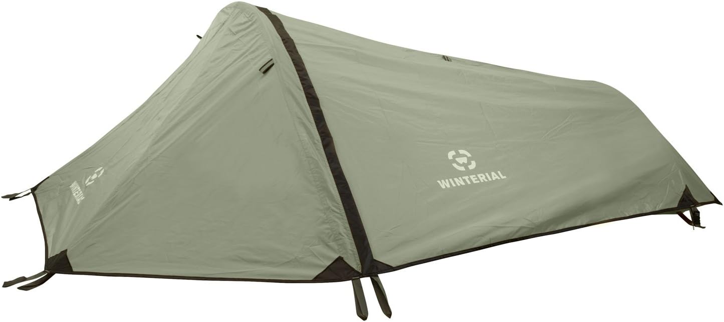 Winterial Single Person Personal Bivy Tent, 1 Person Tent Lightweight 2 Pounds 9 Ounces, Green