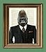 Monkey Business GORILLA in a SUIT and tie illustration beautifully upcycled dictionary page book art print