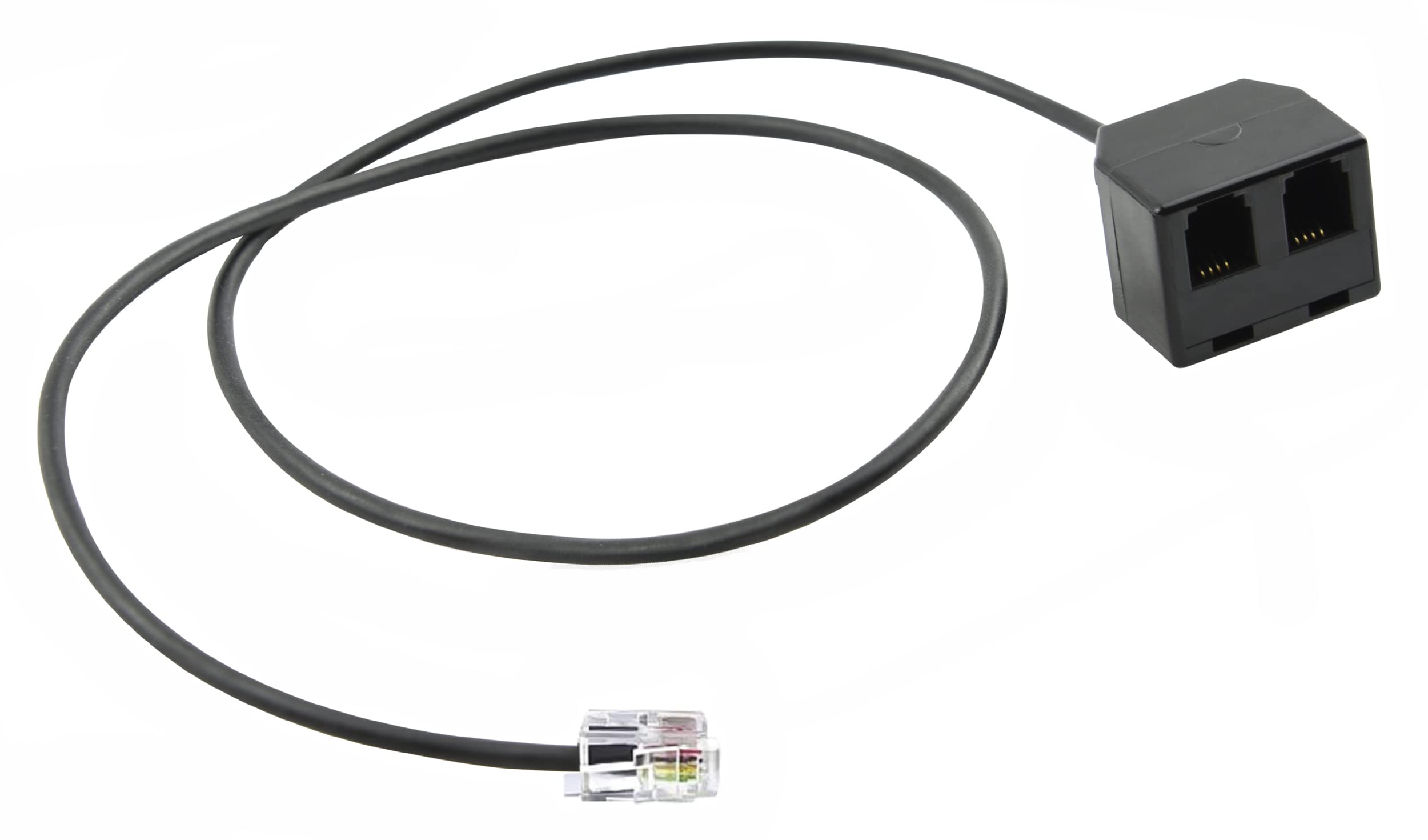 Telephone Training Adapter Y Splitter for Headset or Handset for Nortel Meridican, Norstar, Avaya, Ashtra, Mitel, Polycom, Ge and Other IP Phone