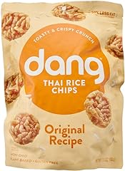 Dang Thai Rice Chips | Gluten Free, Soy Free & Preservative Free Rice Crisps, Healthy Snacks Made with Whole Foods (Original,