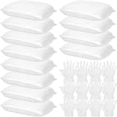 24 Pcs Wood Staining Kit Include Stain Applicator Pads and Disposable Nitrile Gloves, 12 Microfiber Sponge Pads Lint Free with 12 Rubber Gloves for Wood and Oil Based Finishes Dyeing Cleaning, White