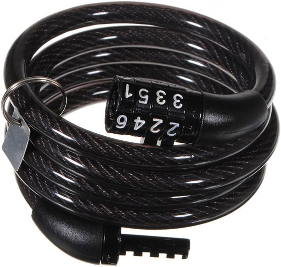 TONYON Best Bike Accessories Bike Lock Anti-Theft Lock 4 Password Lock Wire Bicycle Combination Cable Locks with Complimentary Mounting Bracket Anti-Theft