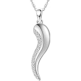 JERWLI Sterling Silver S925 Hamsa/Horn/Star Of David/Bull Necklace Jewelry Gifts for Women Christmas Gift