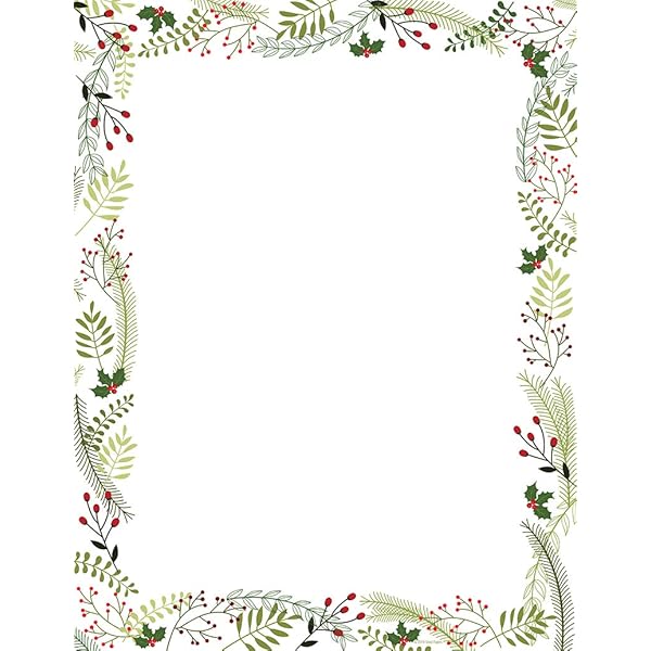 Shades of Winter Printable Letterhead | The Image Shop