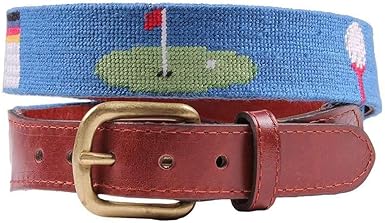 needlepoint golf belts