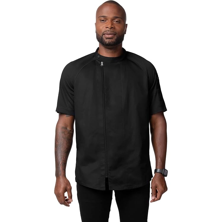 Chef Works Men's Tribeca Executive Chef Coat - Lightweight Stretch Design For Comfort