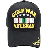 Gulf War (Ribbon) (Veteran on Bill) Baseball Cap (Black)