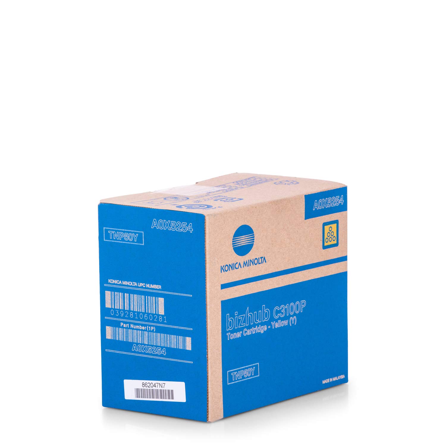 Original Konica Minolta A0X5254 / TNP-50 Y Printer Cartridge 5,000 Pages Yellow