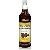 Monin - Sugar Free Chocolate Syrup, Deep &amp; Rich Pure Chocolate, Natural Flavors, Great for Lattes, Mochas, &amp; Frozen Drinks, Vegan, Non-GMO, Gluten-Free (1 Liter)