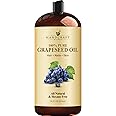 Handcraft Blends Grapeseed Oil - Cold-Pressed 28 Fl Oz - 100% Pure and Natural - Premium Grade Carrier Oil for Skin and Hair - Hair and Body - Massage - Hexane-Free
