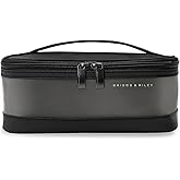 Briggs &amp; Riley Travel Essentials Translucent Case - Toiletry Bag for Women &amp; Men, Organizer for Bathroom Accessories, Makeup, &amp; Skincare, Dopp Kit for Vacation - Baseline Collection, Black